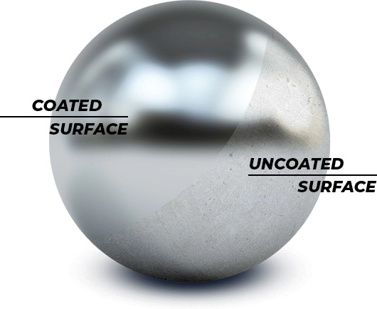 What is ceramic coating difference comparison on metal ball